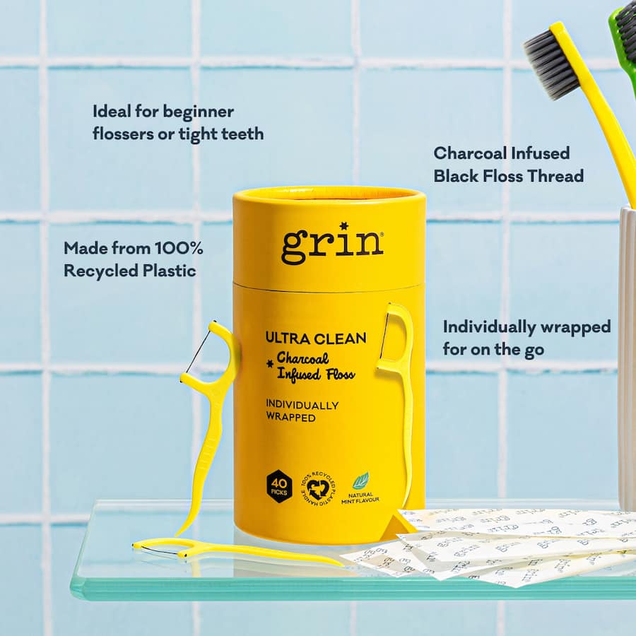 Grin Adult Dental Floss Mint 1ea