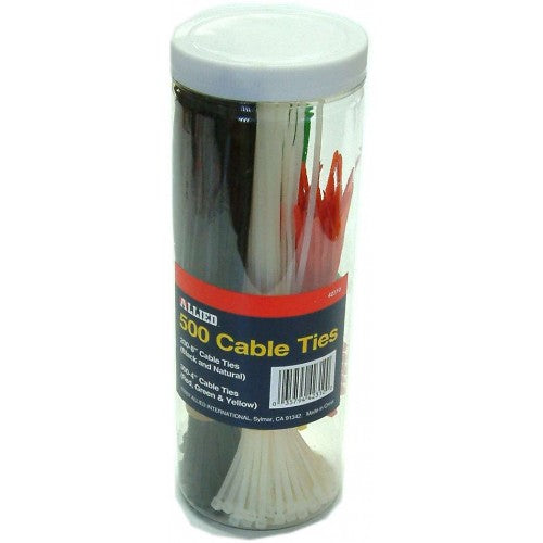 Cable Ties 500-Pce Tube Allied