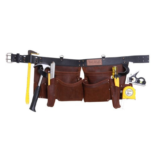 Taurus Leather PRO4 Split Leg Apron Brn Leather Belt