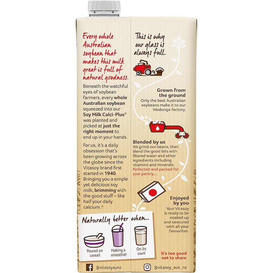 Vitasoy Soy Milk Calci Plus Regular Carton 1L