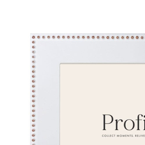 Profile - Noble White Rose Gold Metal Photo Frame - 5x7in (13x18cm)