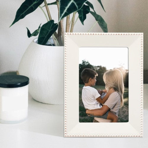 Profile - Noble White Rose Gold Metal Photo Frame - 5x7in (13x18cm)