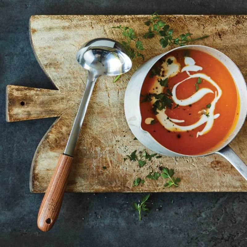 Stanley Rogers Premium Black Walnut Stainless Steel Soup Ladle