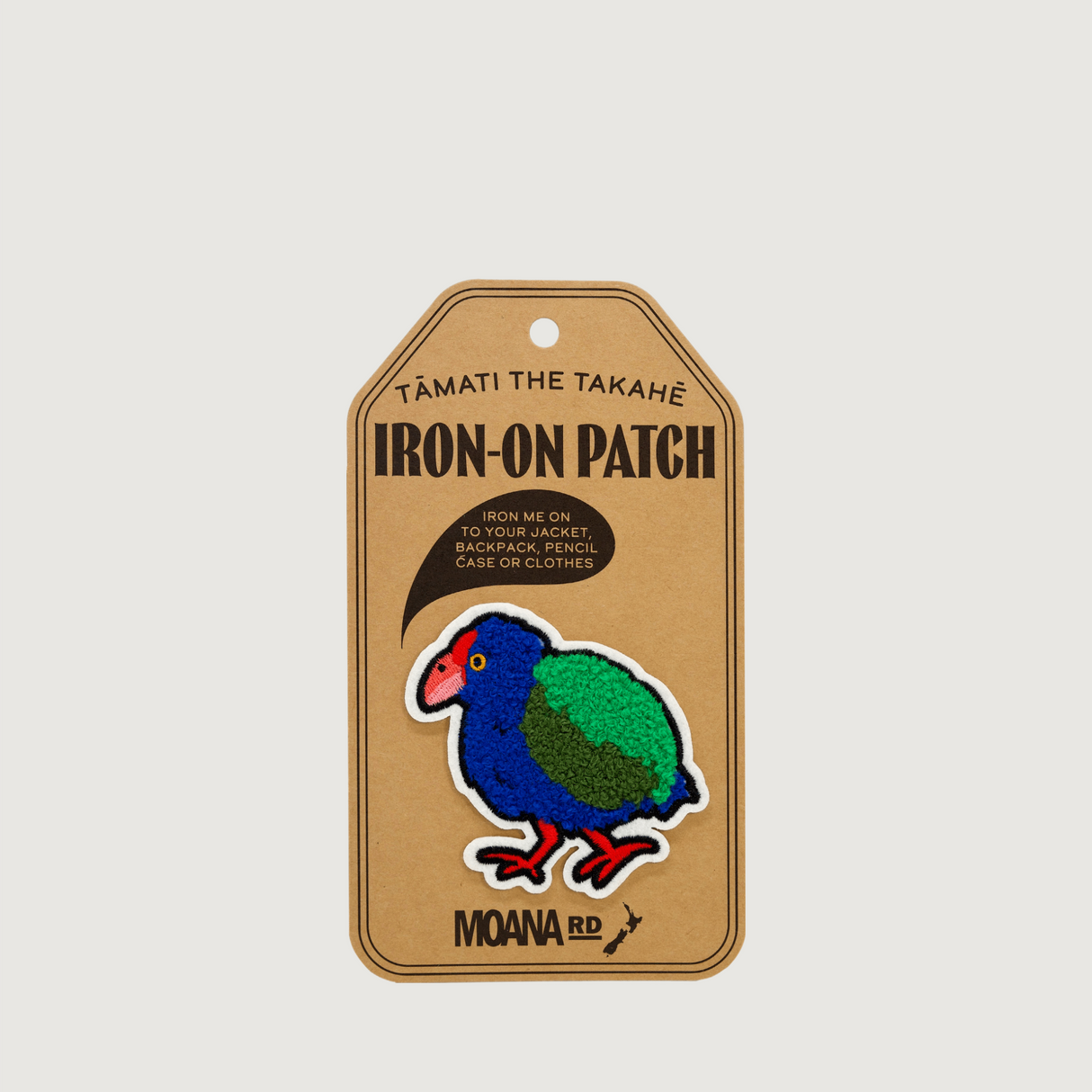 Moana Road - Iron-On Patches - Tamati the Takahe - Pack of 6