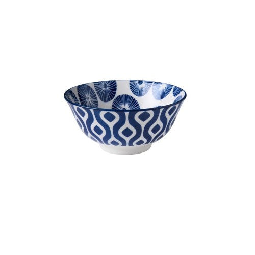 Glazed Porcelain Bowl - Wilkie Brothers 15cm (Blue Dots)
