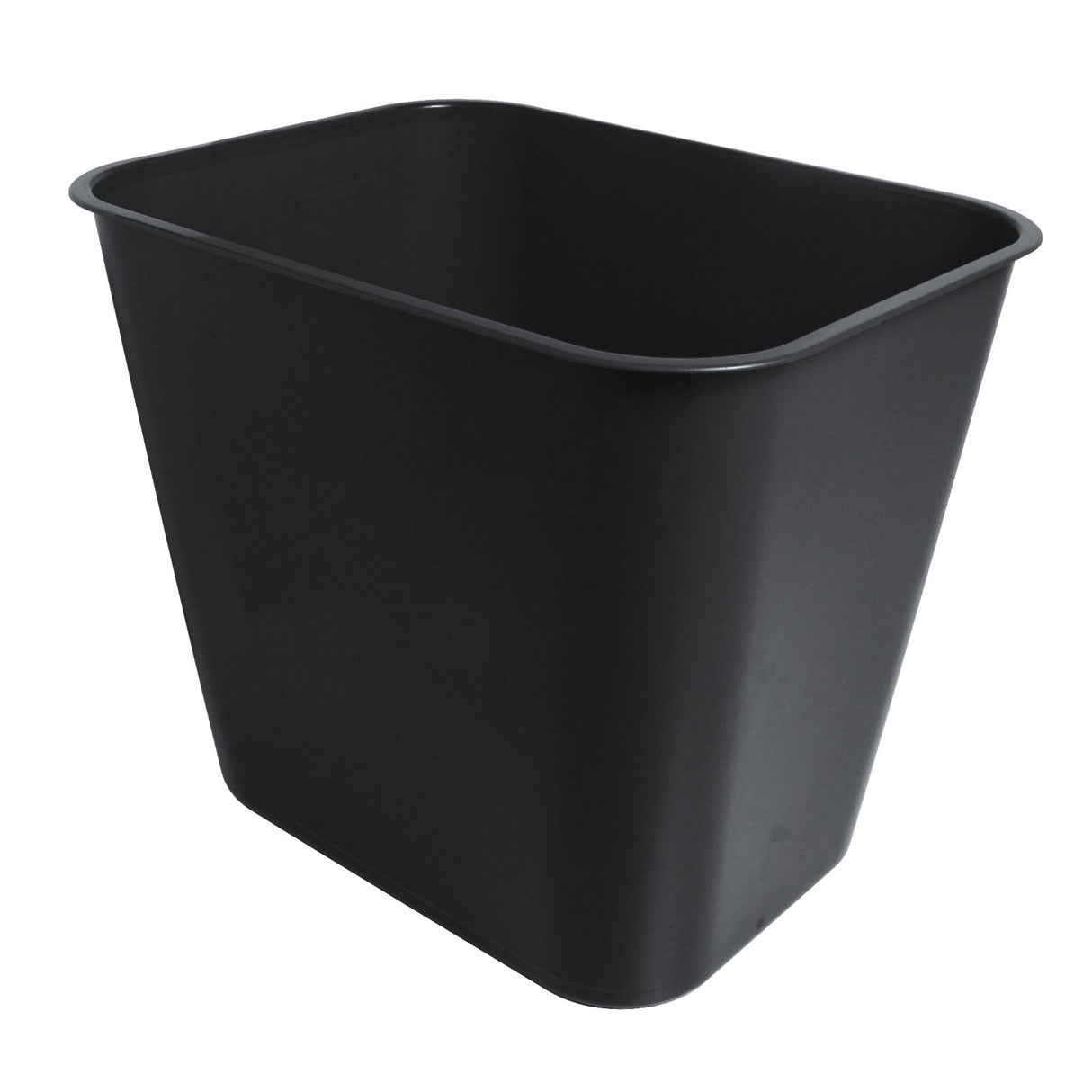 Esselte SWS Bin 15L in black, durable plastic waste bin ideal for organizing home or office, with a sleek design and 15L capacity.