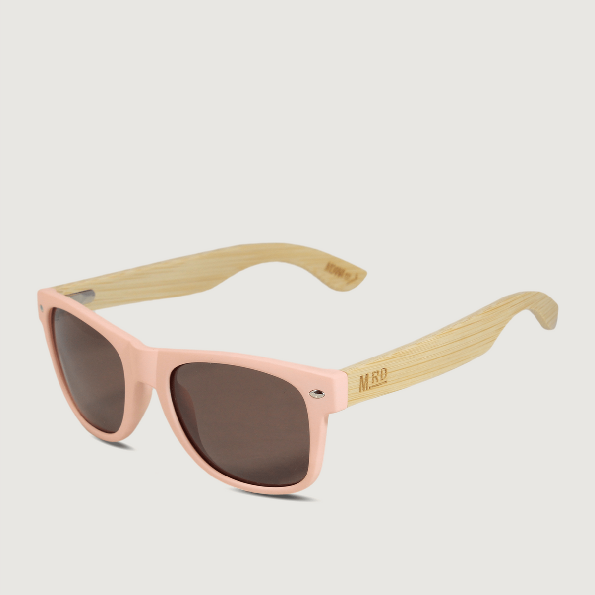 Moana Road - Wooden Arms Sunglasses - 50/50s - Pink w/ Wooden Arms