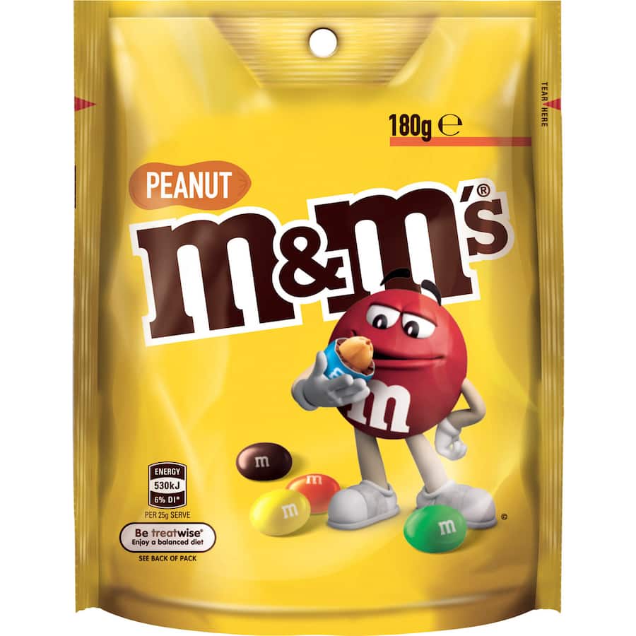 M&m's Chocolate Peanut Bag 180g