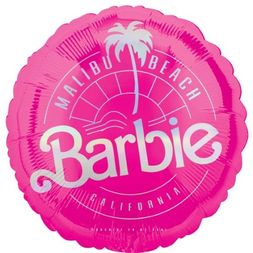 Colorful Standard Barbie Foil S60 featuring a vibrant Barbie design, ideal for parties and gift wrapping.