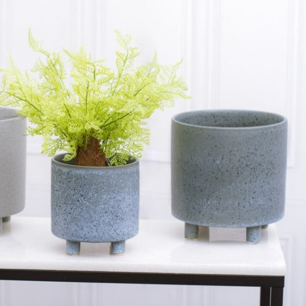 Planter - Ceramic Premium Cresta Pot Blue
