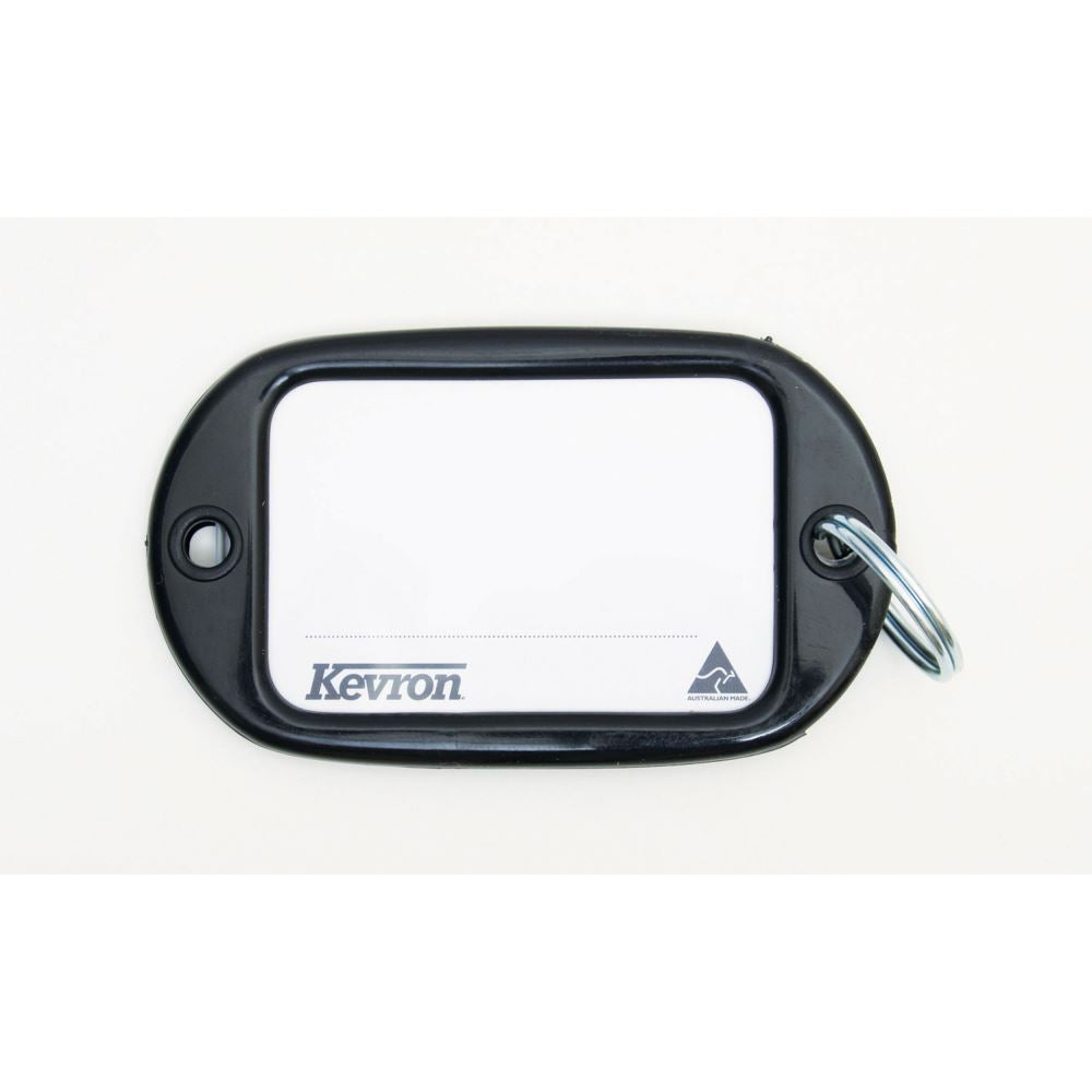 Eco-friendly Kevron Recycled Key Tags in a jumbo bag, measuring 95x56mm for organized labeling and eco-conscious usage.