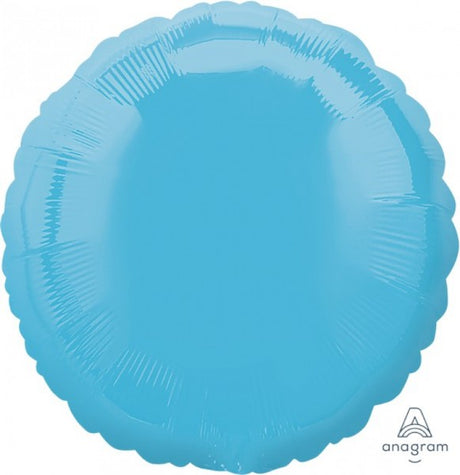 Caribbean Blue self-sealing foil balloon, 45cm, perfect for vibrant party decor at any celebration.