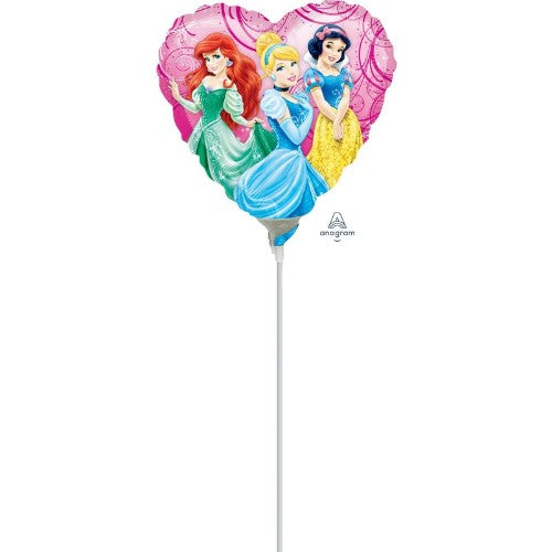 Vibrant 22CM foil balloon featuring charming princesses and lush gardens, perfect for kids' parties and celebrations.