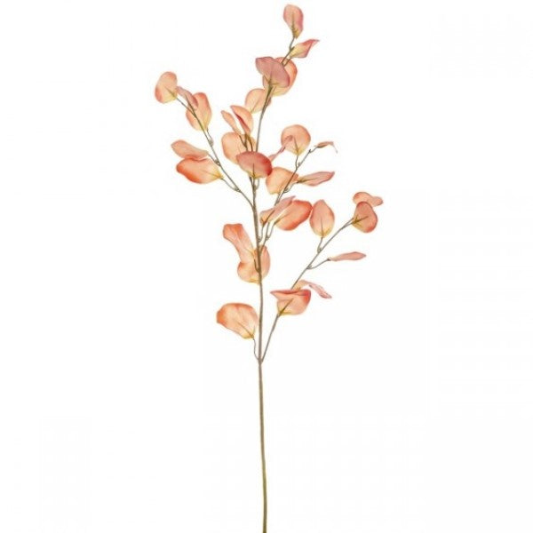 Artificial Flower - Eucalyptus Spray Coral 90cmH
