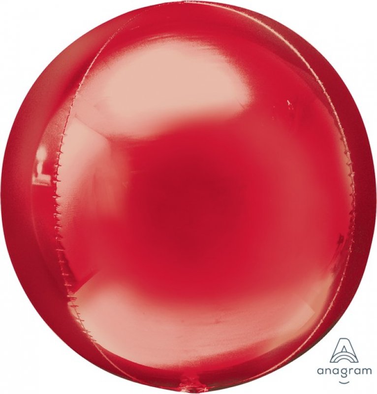Orbz Balloon XL Red G20, a vibrant 38cm foil balloon perfect for elevating any celebration decor.