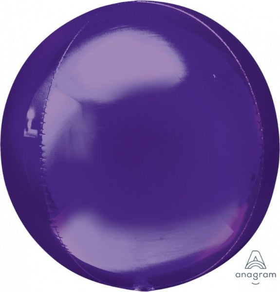 Xtra Large purple self-sealing foil balloon, 38cm x 40cm, ideal for celebrations and adding vibrant color.