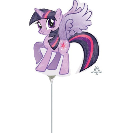 Mini My Little Pony foil balloons, 10x11 inches, perfect for kids' parties and whimsical decor.