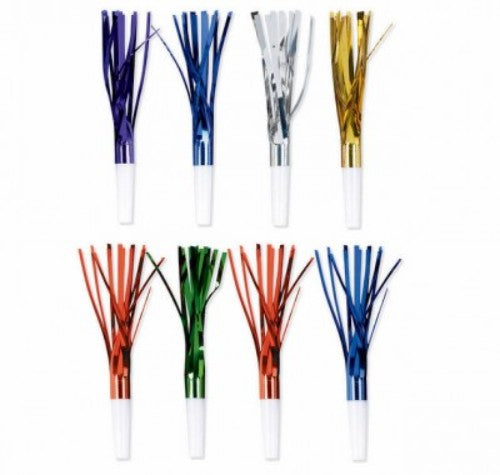 Pack of 8 colorful 17cm plush Fringed Squawkers with delightful fringes, perfect for playrooms and imaginative décor.