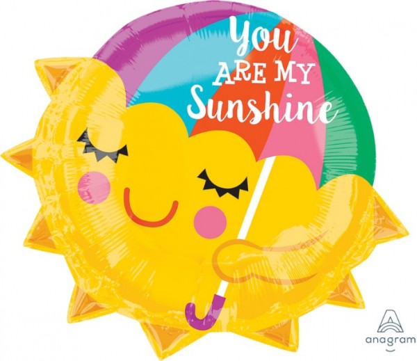 Foil Balloon - Junior Shape 'You Are My Sunshine' (Xtra - Large)