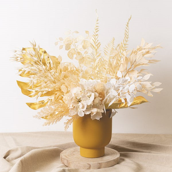 Elegant white Moonwort Honesty Spray flower arrangement, 63cm high, perfect for home decor or events.