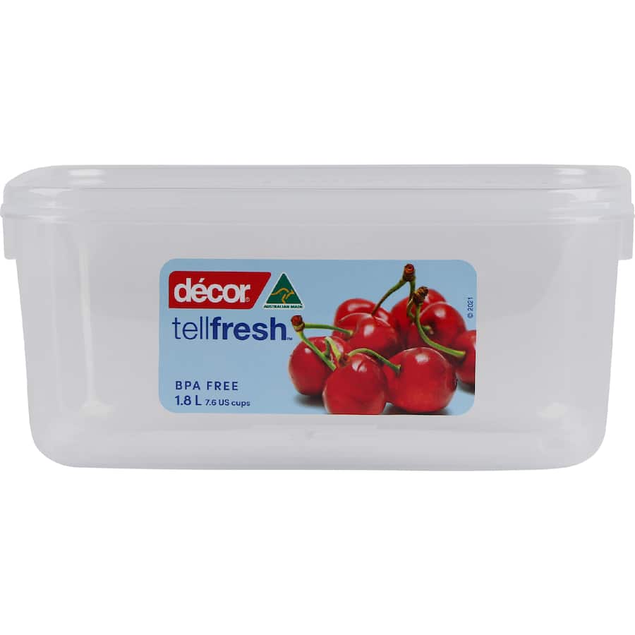 Decor Tellfresh Container Oblong 1.8L