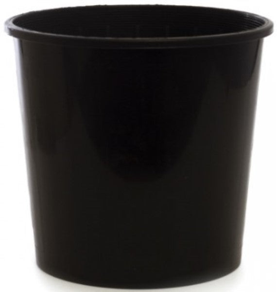 Dutch Flower Bucket Plastic Round Black 5 Litre.