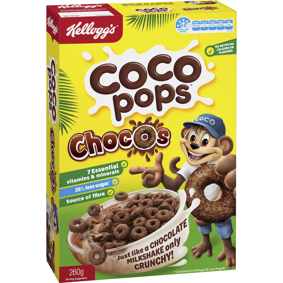 Kelloggs Cereal Coco Pops Chocos 260g