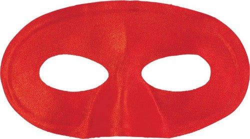 Red eye mask designed for comfort, blocks light for relaxation during sleep, meditation, or travel.