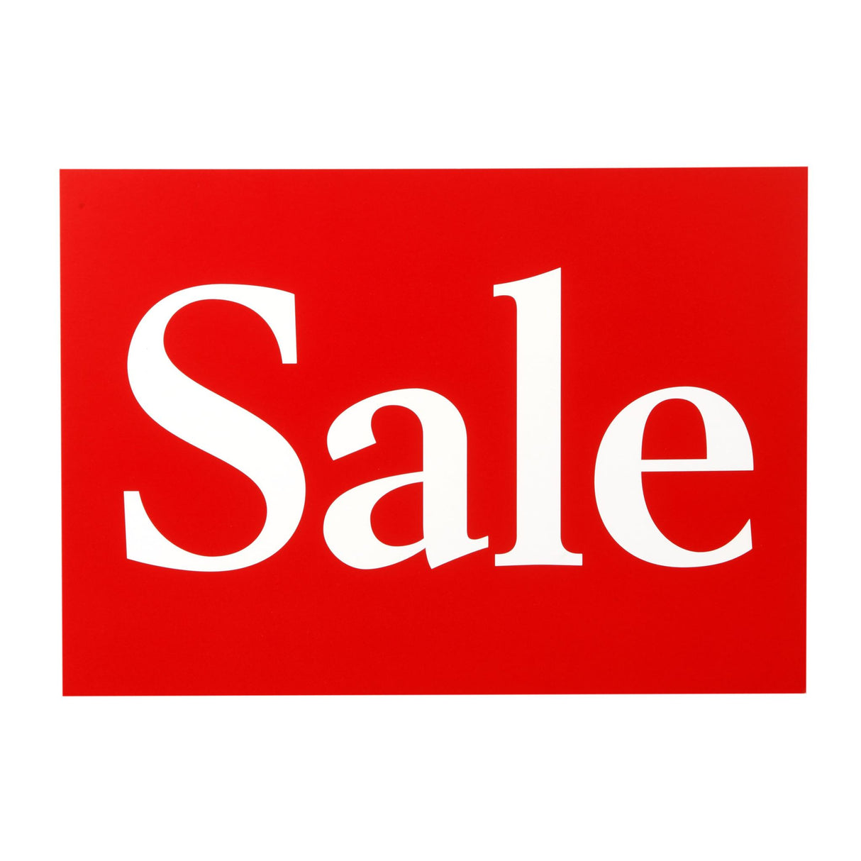 Vibrant A4 sale signs in a pack of 10, designed for effective advertising with large, easy-to-read text.