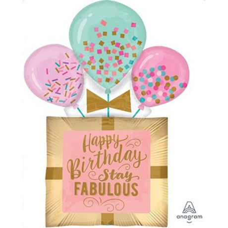 Xtra Large self-sealing foil balloon in vibrant colors, perfect for birthday celebrations and creating joyful memories.