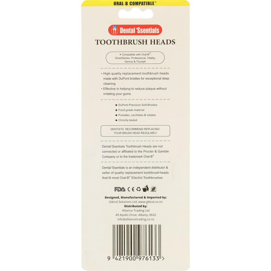Dental 'Ssentials Toothbrush Heads - 6ea