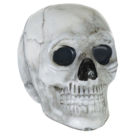 Pack of 18 cute mini plastic skull ornaments, perfect for Halloween and creative decorations.