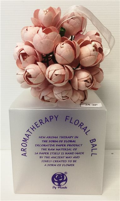 Floral Ball - Hand Crafted Light Pink Aromatherapy
