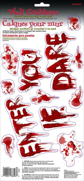 Vinyl wall decals featuring eerie designs, perfect for transforming spaces with removable and repositionable art.