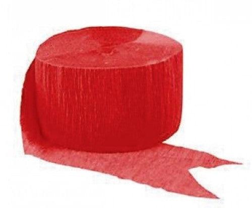 Crepe Streamers - Red