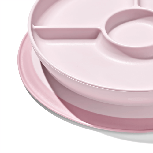 Divided Plate - OXO TOT Stick & Stay (Blossom)