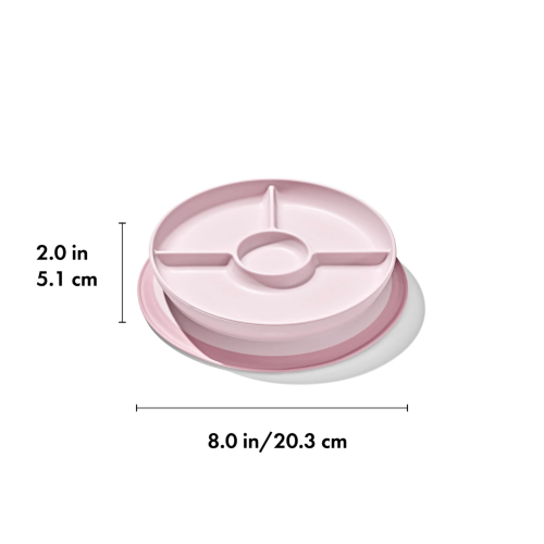 Divided Plate - OXO TOT Stick & Stay (Blossom)