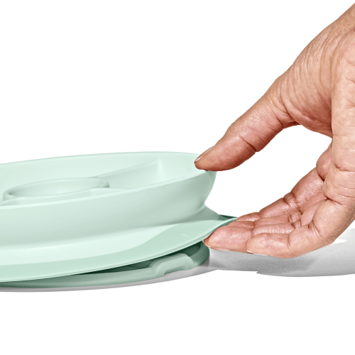 Divided Plate - OXO TOT Stick & Stay (Opal)