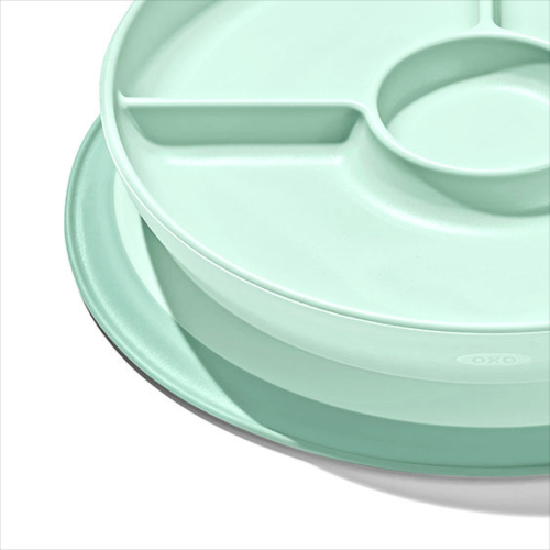 Divided Plate - OXO TOT Stick & Stay (Opal)