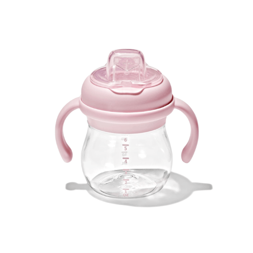 Grow Soft Spout Cup with Removable Handles - OXO TOT (Blossom)