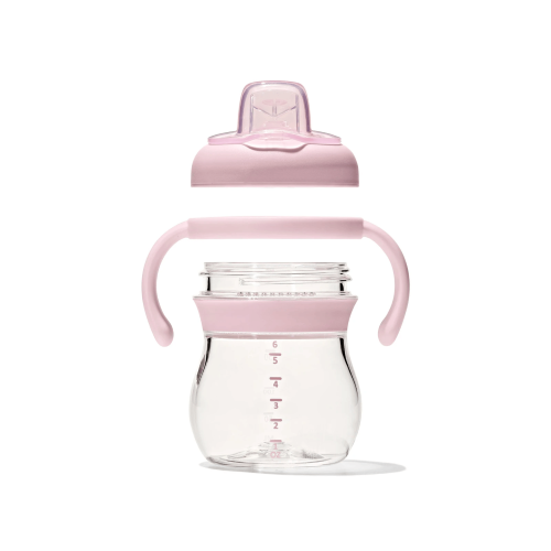Grow Soft Spout Cup with Removable Handles - OXO TOT (Blossom)