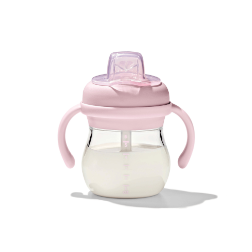 Grow Soft Spout Cup with Removable Handles - OXO TOT (Blossom)