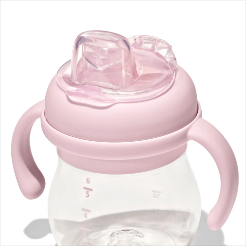 Grow Soft Spout Cup with Removable Handles - OXO TOT (Blossom)
