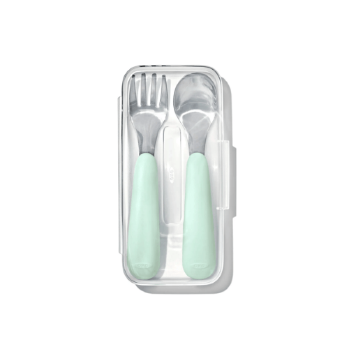 On-The-Go Fork And Spoon Set - OXO TOT (Opal)