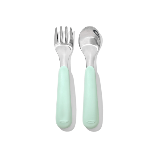 On-The-Go Fork And Spoon Set - OXO TOT (Opal)