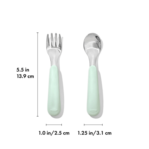 Fork & Spoon Set - OXO TOT (Opal)