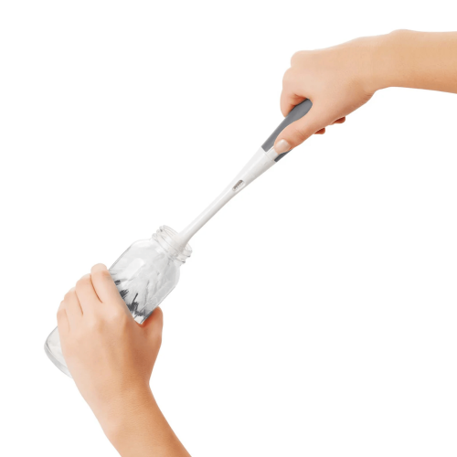 On the Go Drying Rack & Bottle Brush - OXO TOT (Pebble)