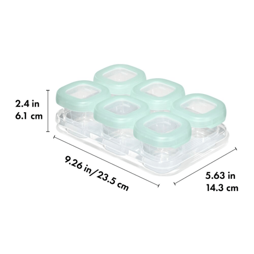 Baby Blocks Food Storage Containers - OXO TOT 60ml (Opal)