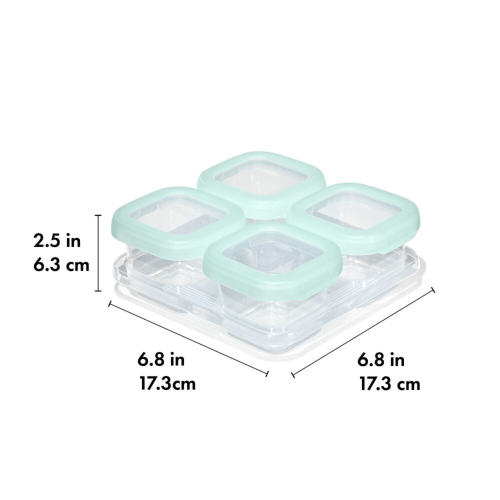 Baby Blocks Food Storage Containers - OXO TOT 120ml (Opal)