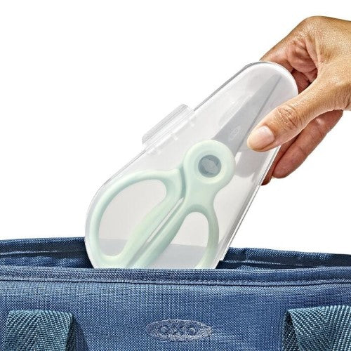 On the Go Food Scissors with Case - OXO TOT (Opal)
